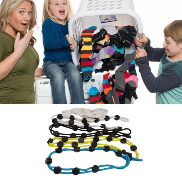 Socks Storage Organizer Sock Adjustable Non slip Hanging Rope Hook Clips Sock Cleaning Aid Tool Socks 1