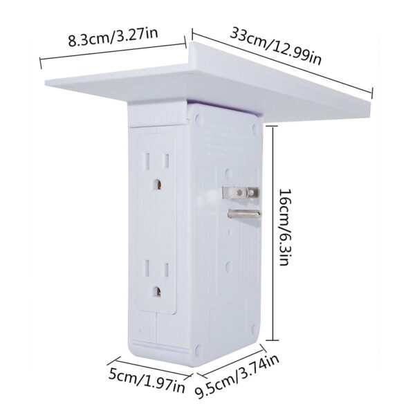 Switch Socket Rack Socket Shelf 8 port US Standard Multi function Bathroom AC Power Outlet Shelf 5