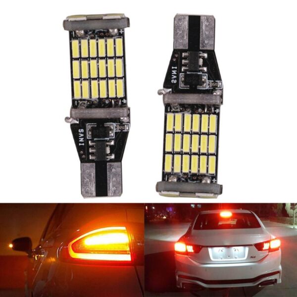 VODOOL T15 W16W Car LED Light Bulb Canbus Error Free 12V 4014 45SMD Vehicle Brake Parking 2