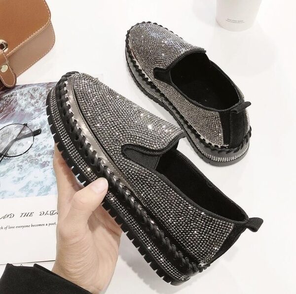 2020 brand European fashion Espadrilles Shoes Woman leather creepers flats ladies loafers crystal loafers g361.jpg 640x640