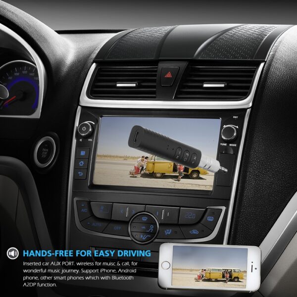 3 5mm jack Bluetooth Car Kit Hands libre nga Music Audio Receiver Adapter Auto AUX Kit alang sa 3