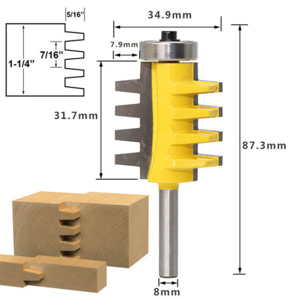 8mm 1 2 1 4 Shank High grade Tenon Cone Boring Router Bit For Wood Finger 2.jpg 640x640 2