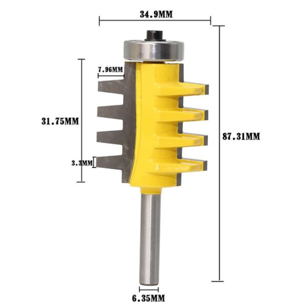 8mm 1 2 1 4 Shank High grade Tenon Cone Boring Router Bit For Wood