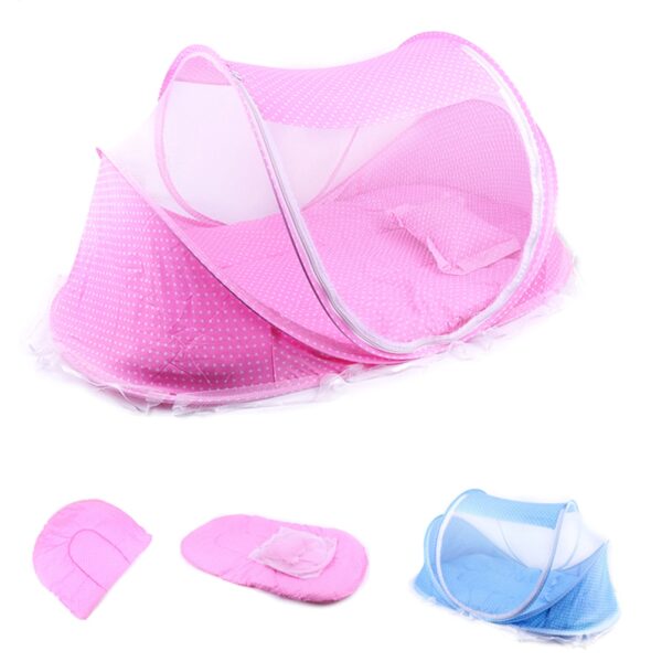 Baby Crib Netting Portable Foldable Baby Bed Mosquito Net Polyester Newborn Sleep Bed Travel Bed Netting 2