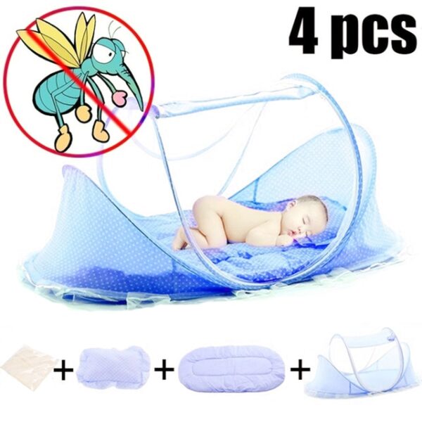Baby Crib Netting Portable Foldable Baby Bed Mosquito Net Polyester Newborn Sleep Bed Travel Bed