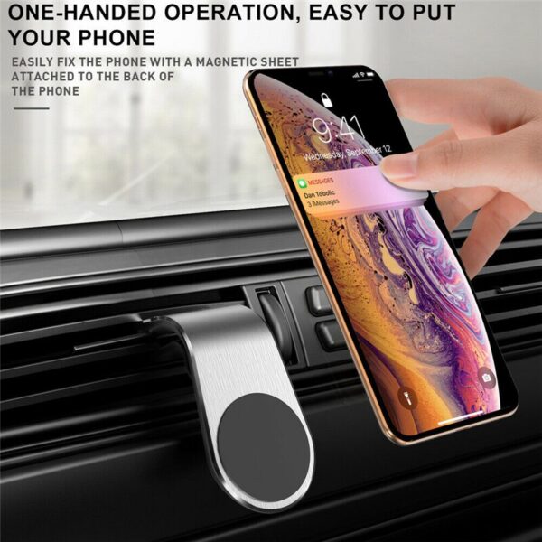 Fashion Car Magnetic GPS Stand Phone Holder Clip Air Vent Bracket Universal Mobile Phone Bracket Mount 5