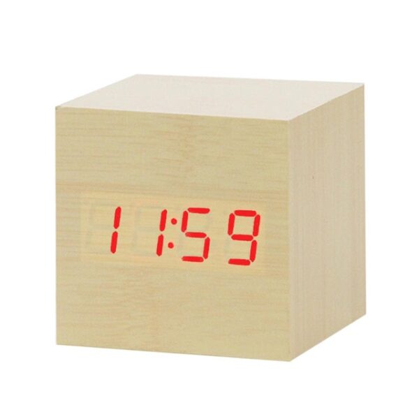 LED Wooden Alarm Clock Watch Table Voice Control Digital Wood Despertador Electronic Desktop USB AAA Powered 1.jpg 640x640 1