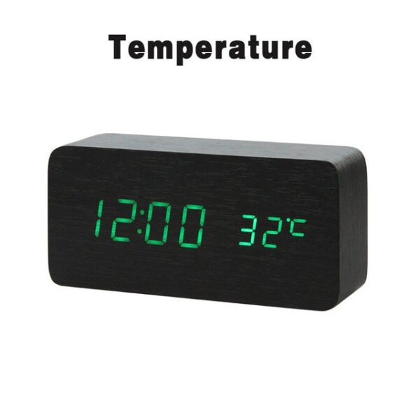 LED Wooden Alarm Clock Watch Table Voice Control Digital Wood Despertador Electronic Desktop USB AAA Powered 10.jpg 640x640 10