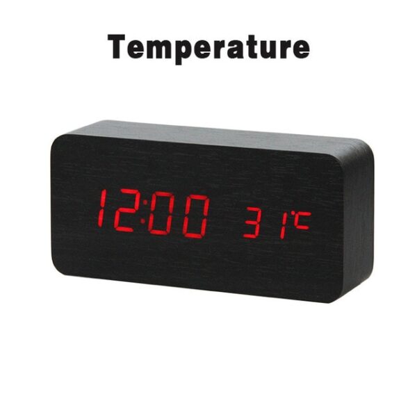 LED Wooden Alarm Clock Watch Table Voice Control Digital Wood Despertador Electronic Desktop USB AAA Powered 11.jpg 640x640 11