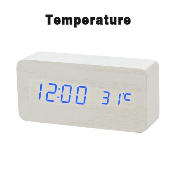 LED Wooden Alarm Clock Watch Table Voice Control Digital Wood Despertador Electronic Desktop USB AAA Powered 17.jpg 640x640 17