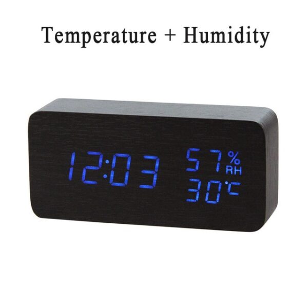 LED Wooden Alarm Clock Watch Table Voice Control Digital Wood Despertador Electronic Desktop USB AAA Powered 21.jpg 640x640 21