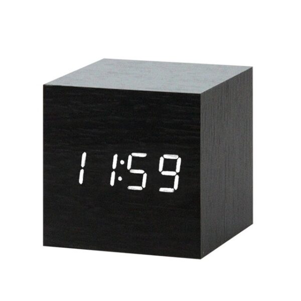 LED Wooden Alarm Clock Watch Table Voice Control Digital Wood Despertador Electronic Desktop USB AAA Powered 4.jpg 640x640 4