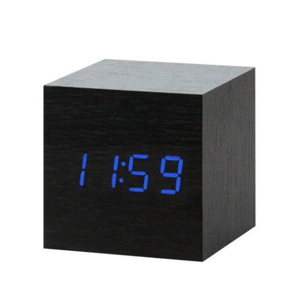 LED Wooden Alarm Clock Watch Table Voice Control Digital Wood Despertador Electronic Desktop USB AAA Powered 5.jpg 640x640 5