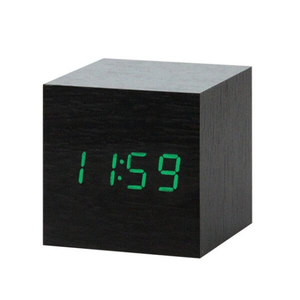 LED Wooden Alarm Clock Watch Table Voice Control Digital Wood Despertador Electronic Desktop USB AAA Powered 6.jpg 640x640 6
