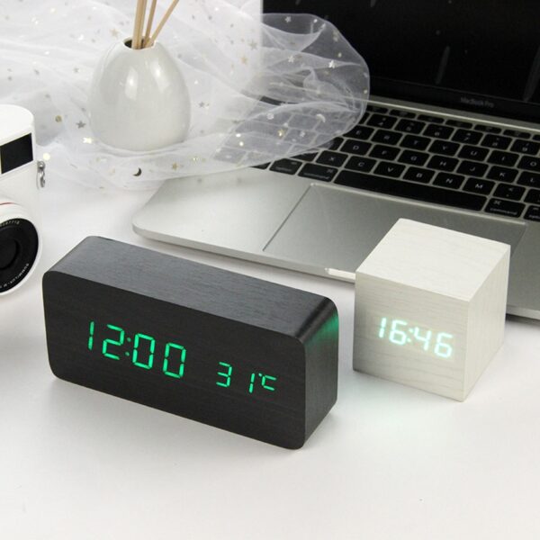 LED Wooden Alarm