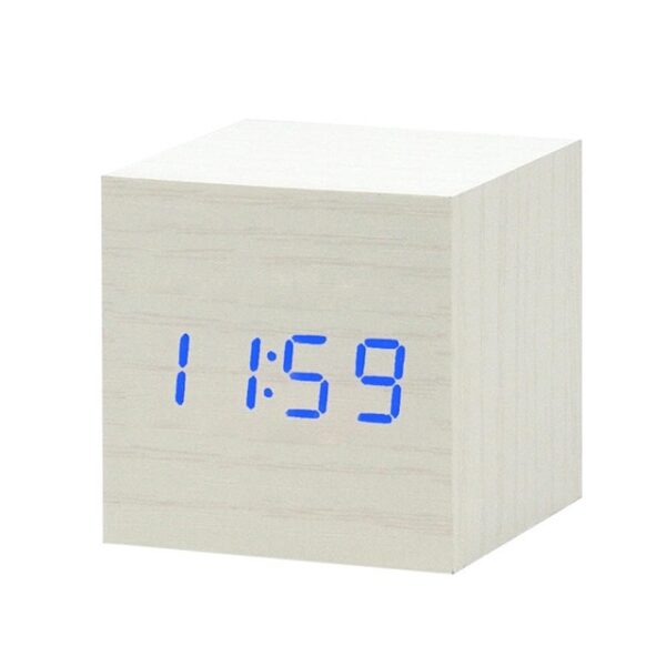 LED Wooden Alarm Clock Watch Table Voice Control Digital Wood Despertador Electronic Desktop USB AAA Powered 8.jpg 640x640 8