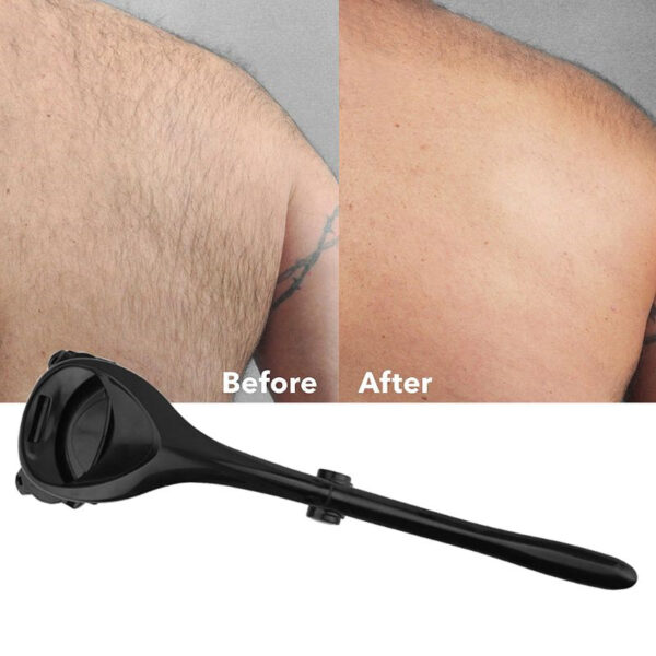 Men Back Shaver Tools Folding Double Cutter Head Long Handle Removal Razors For Hair 2 0 3