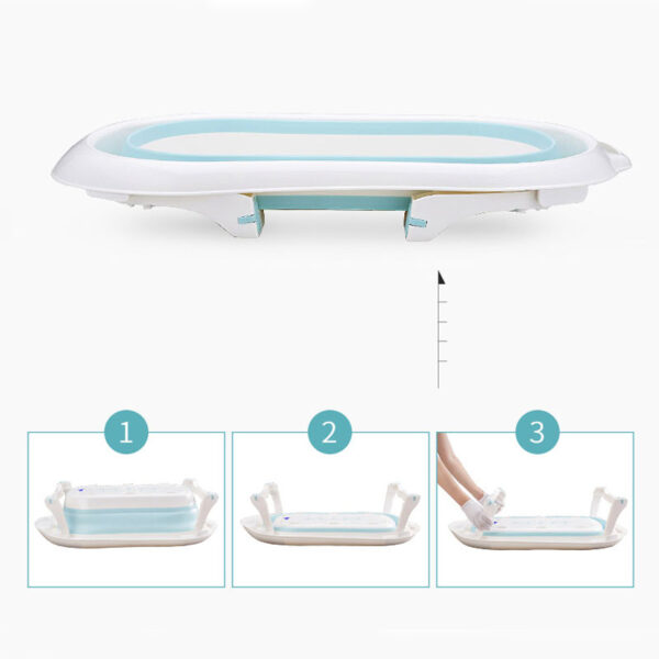 Newborn Baby Folding Bath Tub Baby Swim Tubs Bath Body Washing Portable Foldable Children Eco friendly 2