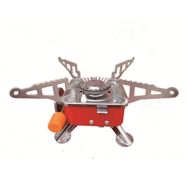 Portable cassette furnace square furnace outdoor long gas tank interface burner windproof induction cooker