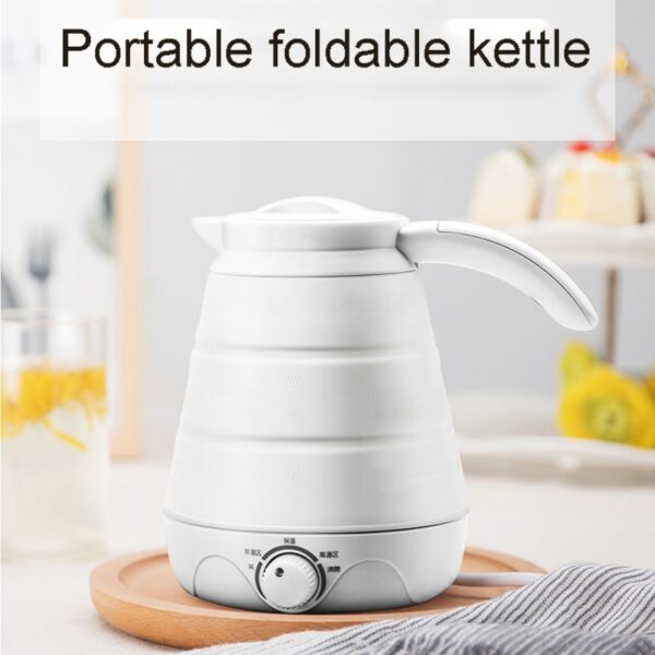 0 75L Electric Kettle Silicone Foldable Portable Travel Camping Water Boiler Adjustable Boltahe sa Balay Electric Appliances 4