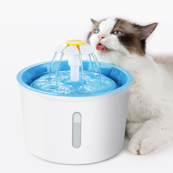 2 4L Cat Dog Water Fountain Automatic LED Electric USB Dog Pet Mute Drinker Feeder Bowl 2