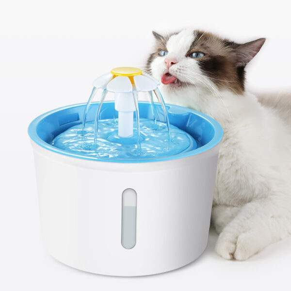 2 4L Cat Dog Water Fountain Awtomatikong LED Electric USB Dog Pet Mute Drinker Feeder Bowl 2