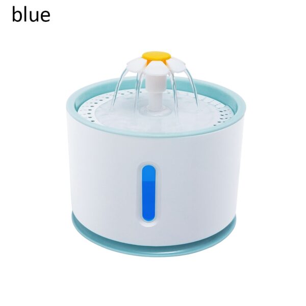 2 4L Cat Dog Water Fountain Automatic LED Electric USB Dog Pet Mute Drinker Feeder Bowl 5