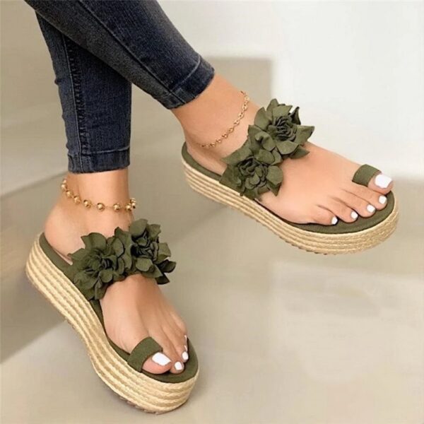 2020 Hot Sales Woman Sandals Platform Flower Slippers Casual Beach Flip Flops Sandals Women Summer Sexy 1