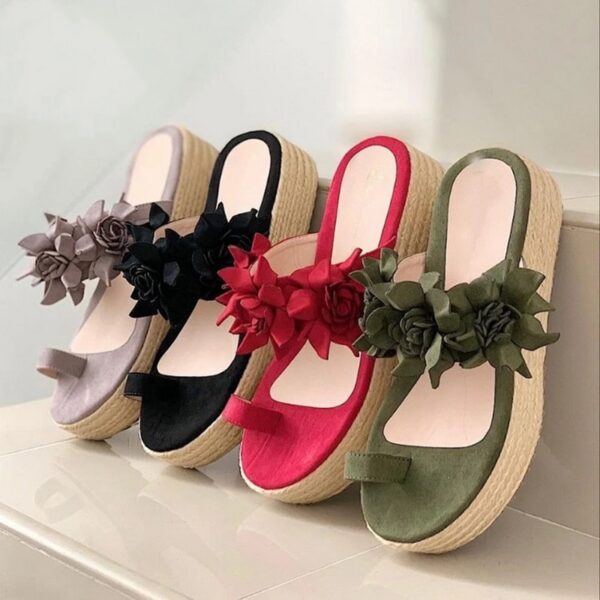 2020 Hot Sales Woman Sandals Platform Flower Slippers Casual Beach Flip Flops Sandals Women Summer Sexy 5