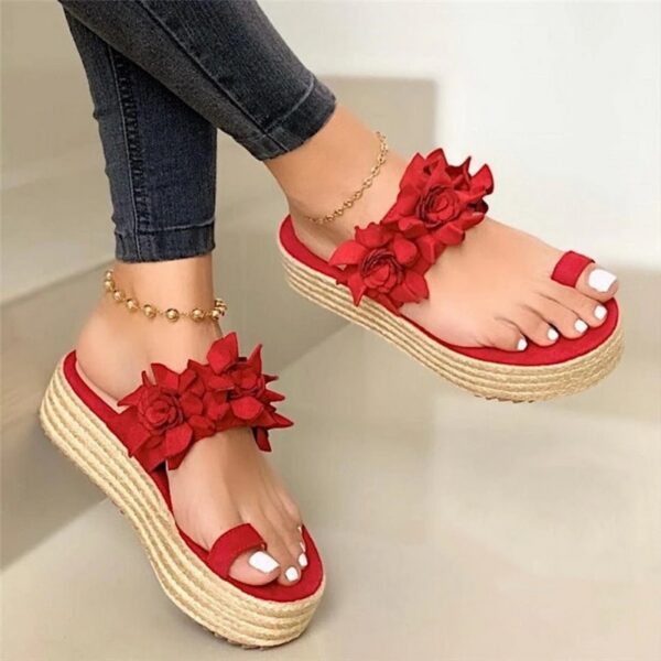 2020 Hot Sales Woman Sandals Platform Flower Slippers Casual Beach Flip Flops Sandals Women Summer