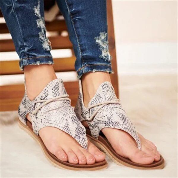 2020 Women Sandals Leopard Print Summer Shoes Women Large Size Andals Flat Women Sandals Womens Summer 1