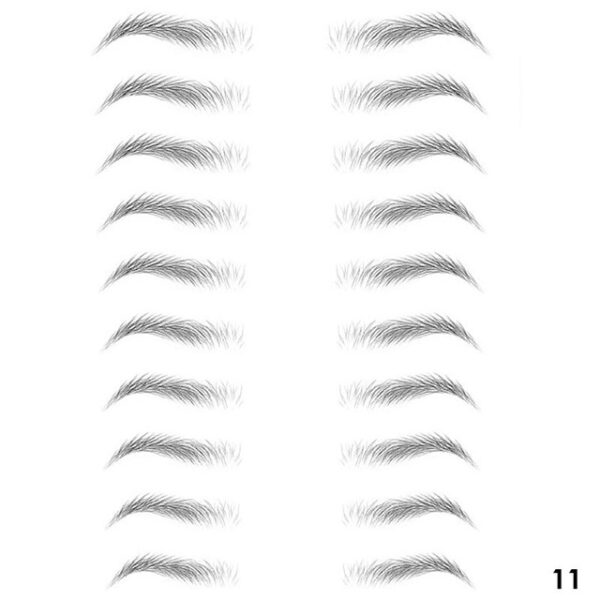 4D Gruaige cosúil le Makeup Eyebrows Greim uiscedhíonach Lasting Eyebrow Tatú Greamán Uisce bunaithe ar uisce Greamáin Bréige Súl Bréagach 10.jpg 640x640 10