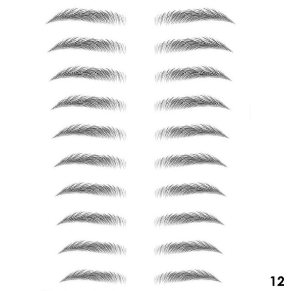 4D Gruaige cosúil le Makeup Eyebrows Greim uiscedhíonach Lasting Eyebrow Tatú Greamán Uisce bunaithe ar uisce Greamáin Bréige Súl Bréagach 11.jpg 640x640 11