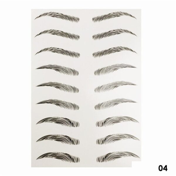 4D Hair like Eyebrows Makeup Waterproof Lasting Eyebrow Tattoo Sticker Water based Brow stickers False Eyebrows 3.jpg 640x640 3