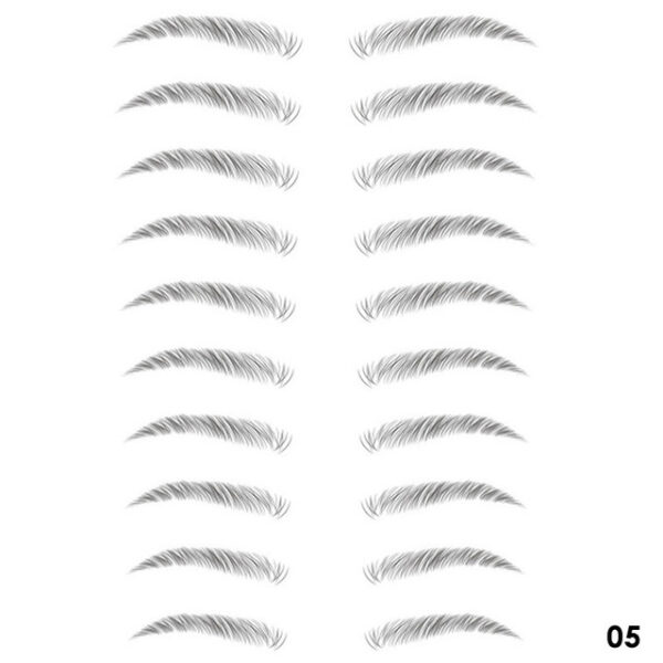 4D Gruaige cosúil le Makeup Eyebrows Greim uiscedhíonach Lasting Eyebrow Tatú Greamán Uisce bunaithe ar uisce Greamáin Bréige Súl Bréagach 4.jpg 640x640 4