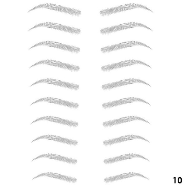 4D Gruaige cosúil le Makeup Eyebrows Greim uiscedhíonach Lasting Eyebrow Tatú Greamán Uisce bunaithe ar uisce Greamáin Bréige Súl Bréagach 9.jpg 640x640 9