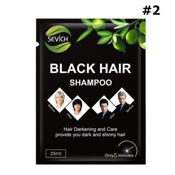 5 1ks Šampón na farbenie vlasov Stylingové produkty pre starších mužov Ženy Biele vlasy farbené na čiernu rastlinu 1.jpg 640x640 1