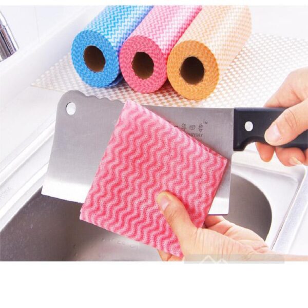 50pc Disposable Household Kitchen Towels One off Table Kitchen Dish Washing Cloth Scouring Pad Rag Kitchen 5