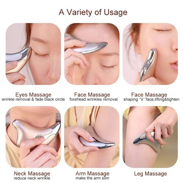 Arrival face massage Face Lifting Device Body Massage USB Rechargeable Skin Rejuvenation Massager Electirc Scraping Tool 3