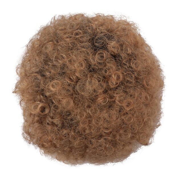 DIFEI Puff Afro Curly chignon Wig Ponytail Drawstring Short Afro Kinky Pony Tail Clip In on 1.jpg 640x640 1