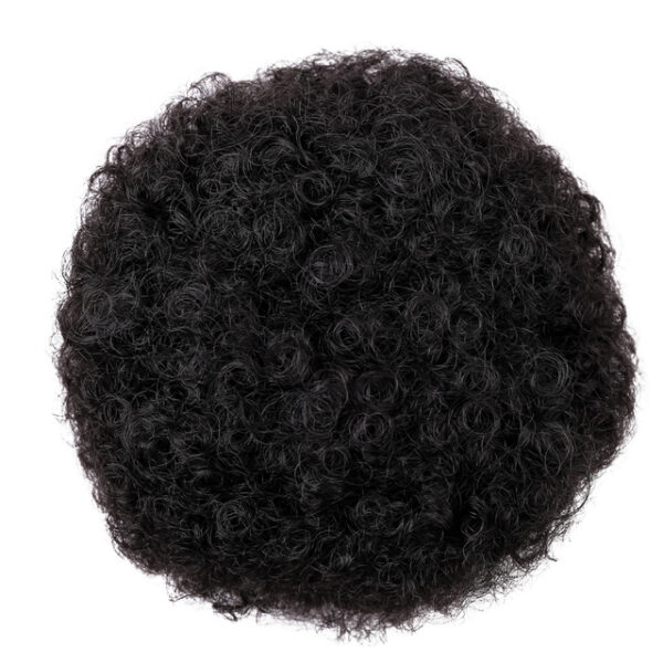 DIFEI Puff Afro Curly chignon Wig Ponytail Drawstring Short Afro Kinky Pony Tail Clip In