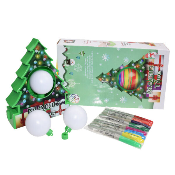 DIY Kids Drawing Toys Christmas Tree Decoration Balls Educational Craft Toy Set Home Decor Ornaments Egg 3