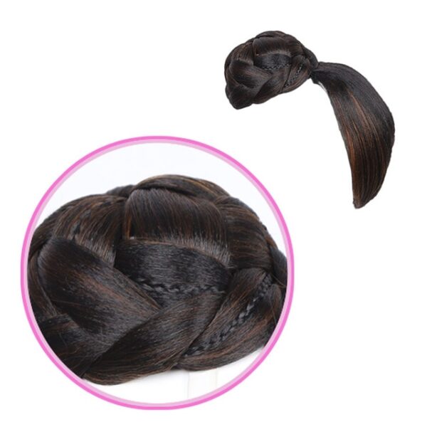 Fake Hair bangs Extension Clip in on Synthetic Hair Bun Chignon Hairpiece For Women Drawstring Ponytail 2.jpg 640x640 2