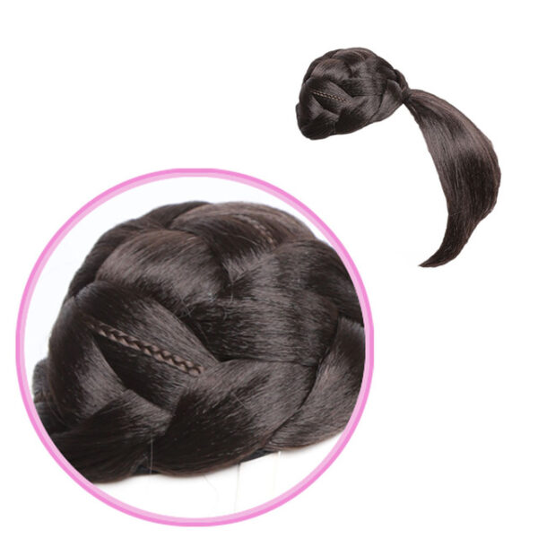 Fake Hair bangs Extension Clip in on Synthetic Hair Bun Chignon Hairpiece For Women Drawstring Ponytail 5.jpg 640x640 5