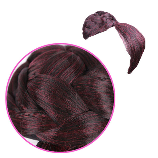 Fake Hair bangs Extension Clip in on Synthetic Hair Bun Chignon Hairpiece For Women Drawstring Ponytail 6.jpg 640x640 6