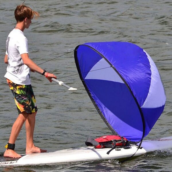 Bád Cadhc Infhillte Seolta Gaoithe Sup Báid Rámhaíochta Bord Paddle Seoltóireacht Canoe stróc PADDLE Wind Clear 4