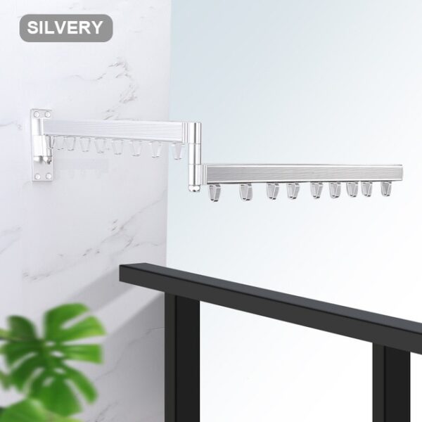 Folding Wall Mounted Clothes Hanger Outdoor Balcony Multi function Drying Rack Retractable Invisible Folding Clothes Hanger 2.jpg 640x640 2