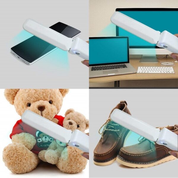 Handheld UV Sterilization Lamp Portable Disinfection Light Mini Sanitizer rechargeable alang sa Home Office Travel Kill Virus 5