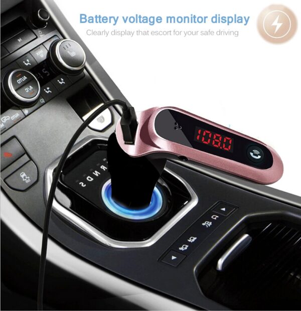 JINSERTA 4 in 1 Hands Free Wireless Bluetooth FM Transmitter Car Kit AUX Modulator MP3 Player 1