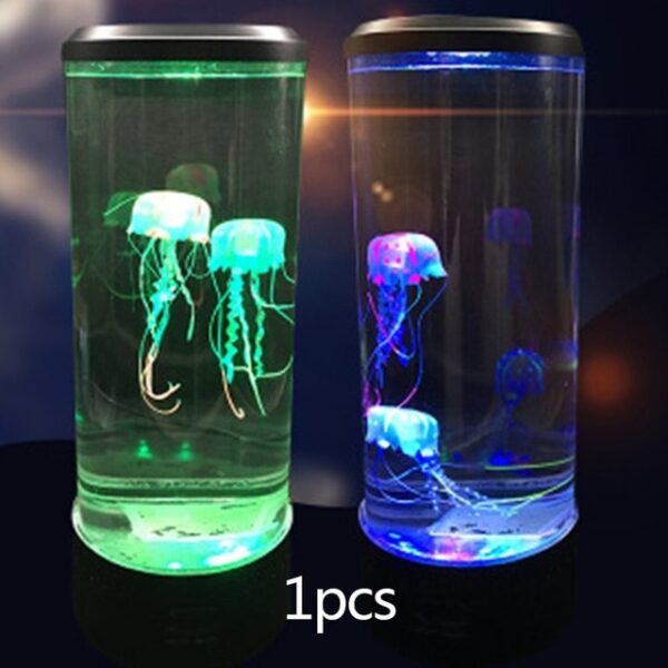 Led Jellyfish Night Light Home Aquarium Decoration Lights Bedside Lamp Creative Atmosphere Lights Fashion Beautiful